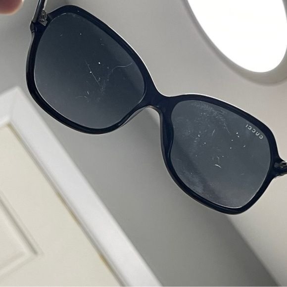 Gucci 58mm oversized sunglasses frame scratched lenses GG0509S 001 58 [] 15 140 main image 12